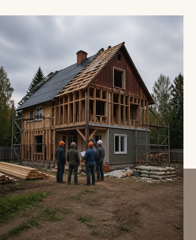 Реконструкция дачного дома в Куйбышеве под ключ с проектом